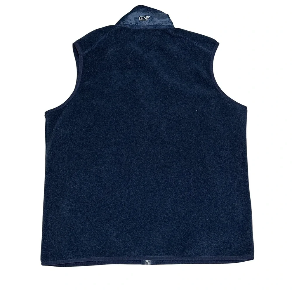 Vineyard Vines By Shep & Ian Navy Blue Boy's Fleece Vest Size L (16) RN 134578